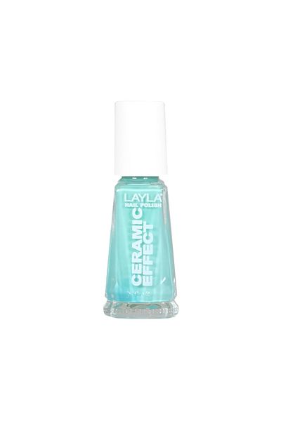 Layla Cosmetics Nail Polish Ceramic Effect N.83 U.S. Of Verde - Lac de Unghii Clasic
