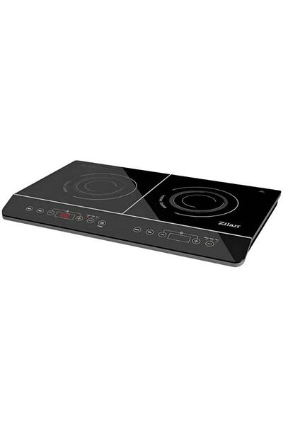 Zilan Zilan Induction Hob - 2 Burners, 3500W, Black Crystal, 10 Functions - ZLN8088
