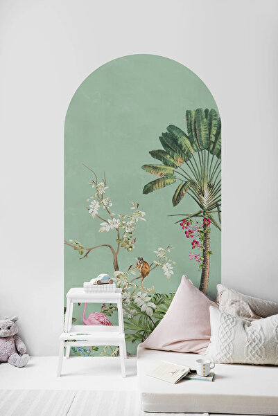 Kt Grup Egzotik Orman Boho Kemer Arch Modern Duvar Sticker