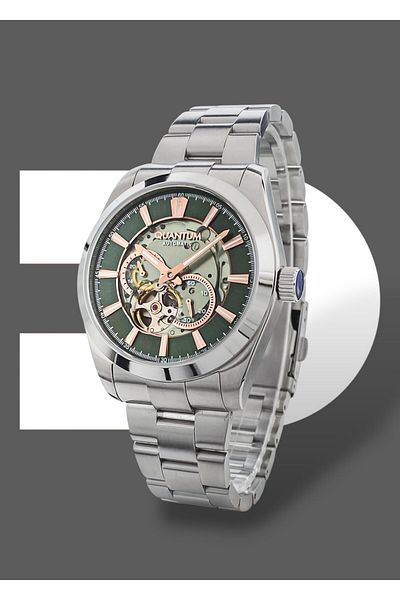 Quantum Original 2 Years Guarantee Automatic Mechanism Functions Active 5 Atm Steel Band Men Wrist Watch