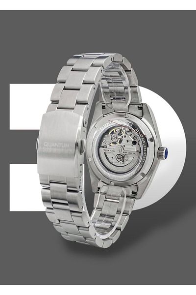 Quantum Original 2 Years Guarantee Automatic Mechanism Functions Active 5 Atm Steel Band Men Wrist Watch