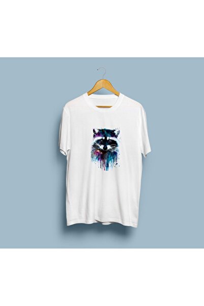 bahriyeli.jpeg Μπλουζάκι unisex με σχέδιο ρακούν oversized χρωμάτων