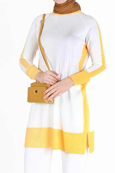 Alvina TWO COLOR KNITWEAR TUNIC 42012