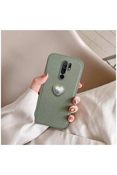 Zebana Xiaomi Redmi 9 Uyumlu Kılıf Zebana Velvix Silikon Kılıf Yeşil