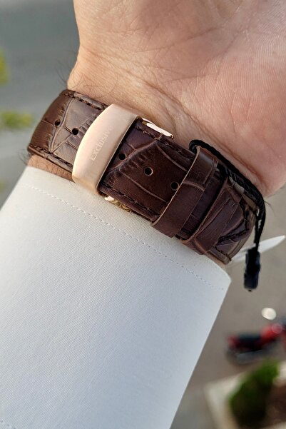 Daniel Klein Kasası Rose Kordobu Kahverengi Renk Ayarlanabilir Kordonlu Fonksiyonel Erkek Kol Saati