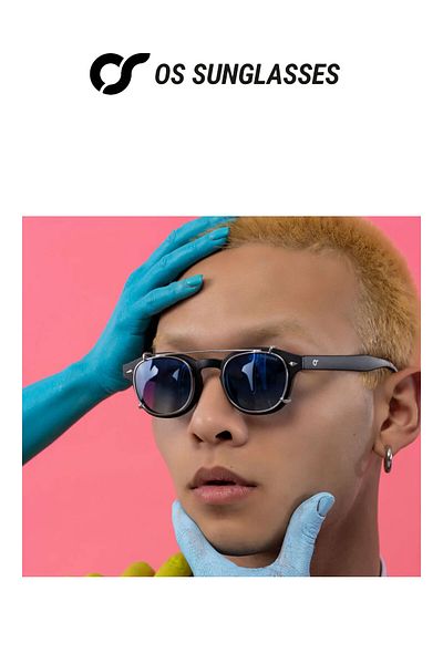 OS Sunglasses Ochelari de soare cu clips Berlin Tortoise, cu oglindă, pentru bărbați și femei