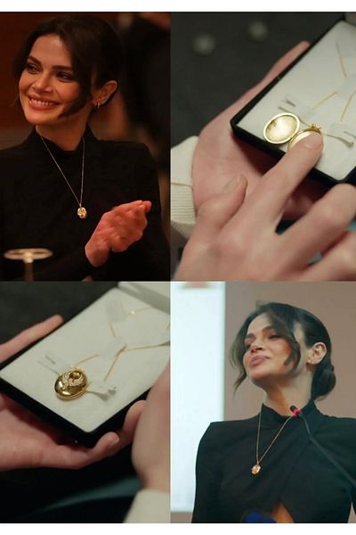 GLOWVİA AKSESUAR Far City Alya Necklace Phoenix Can Be Put Inside Pop-Up Photo Stainless Steel