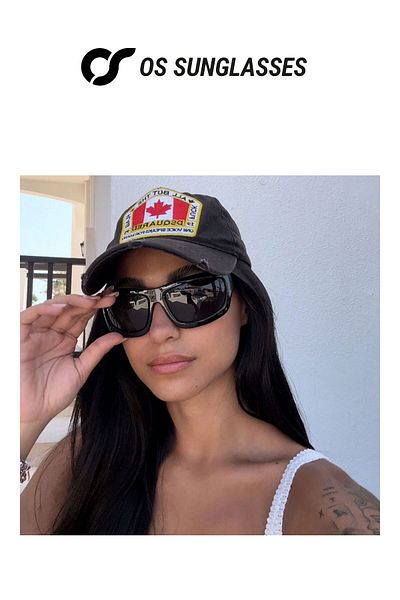 OS Sunglasses Ochelari de soare Athens negri pentru bărbați și femei