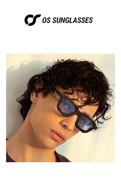 OS Sunglasses Ochelari de soare Boston 2.0 albaștri pentru bărbați și femei