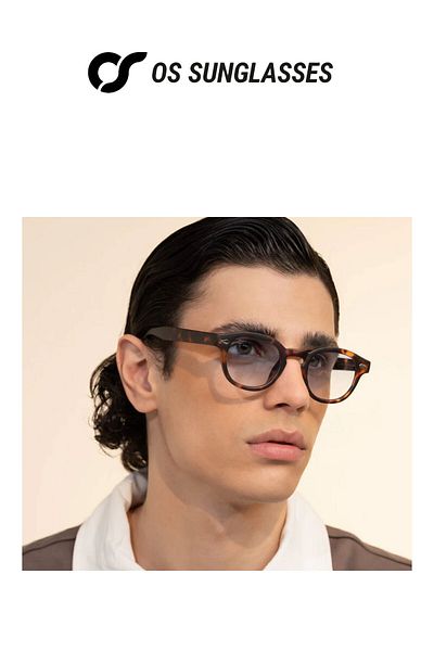 OS Sunglasses Ochelari de soare Capri Havana albaștri pentru bărbați și femei