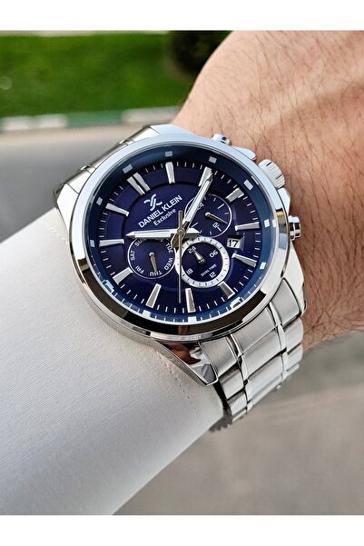 Daniel Klein Kadranı Lacivert Kordonu Gri Renk Ayarlanabilir Kordonlu Fonksiy...