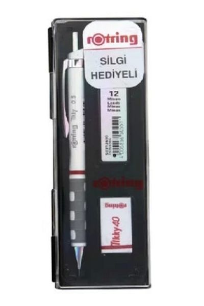 Rotring Rotrıng Tıkky Versatil Pen Set White 0.5 (PEN ERASER MİN) Kk Set