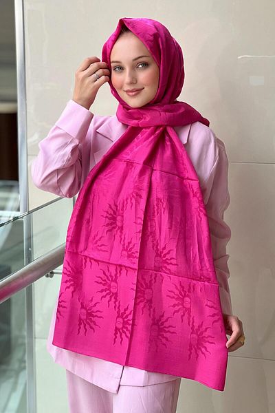 Imannoor 3028 Sun Born Shiny Jacquard Shawl 70X200