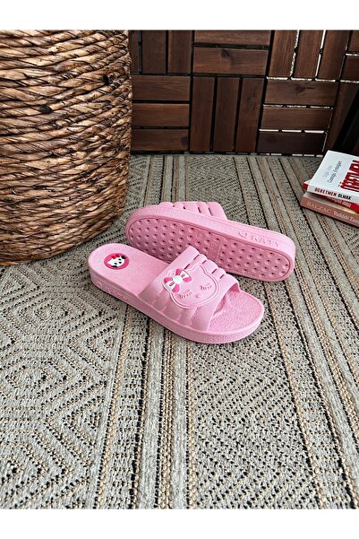 Behtah Kundura Hello Kty Non-Slip Sole Slippers Balcony Bathroom Pool Seaside Beach Pool Daily Slippers