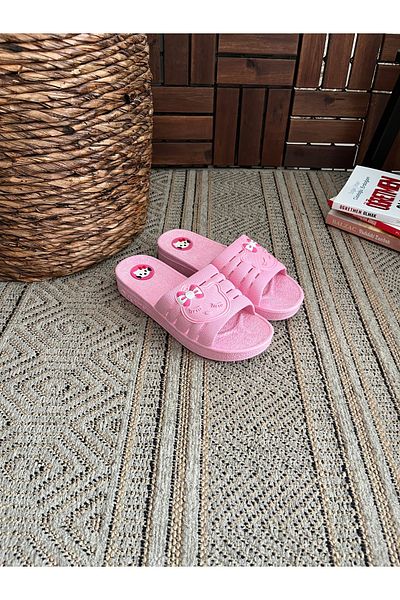 Behtah Kundura Hello Kty Non-Slip Sole Slippers Balcony Bathroom Pool Seaside Beach Pool Daily Slippers
