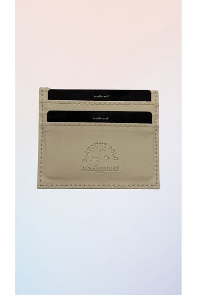 Blatoune Polo Unisex Faux Leather Slim Model Χάρτινη θήκη για κάρτες πιστωτικής κάρτας και επαγγελματικής κάρτας