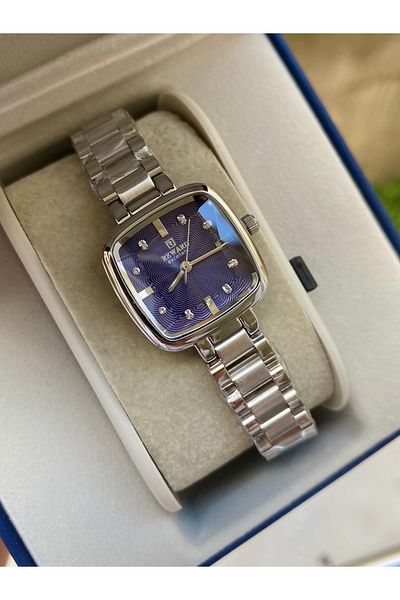 Reward Square Steel Silver Color Waterproof Vintage Model Women's Wristwatch