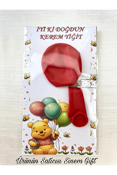 Sinem Gift 20 Adet Winnie The Pooh Doğum Günü Hediyelik Balon - Winnie Pooh K...