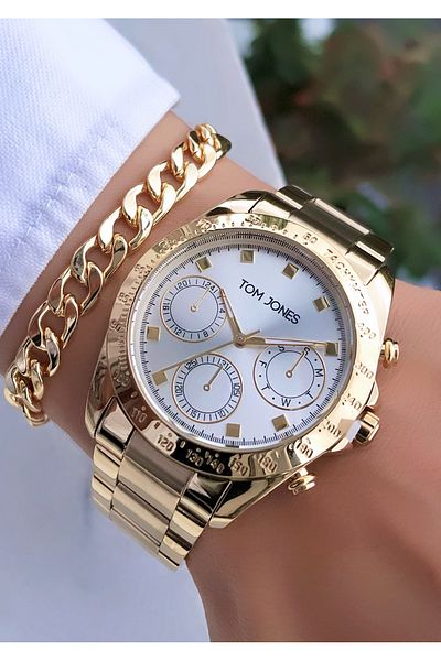 Tom Jones Waterproof Women's Watch and Gift Bracelet