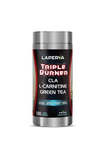 Laperva Triple Burner Cla L Carnitine Green Tea, 100 Veggie Capsules, Lean Muscle Support