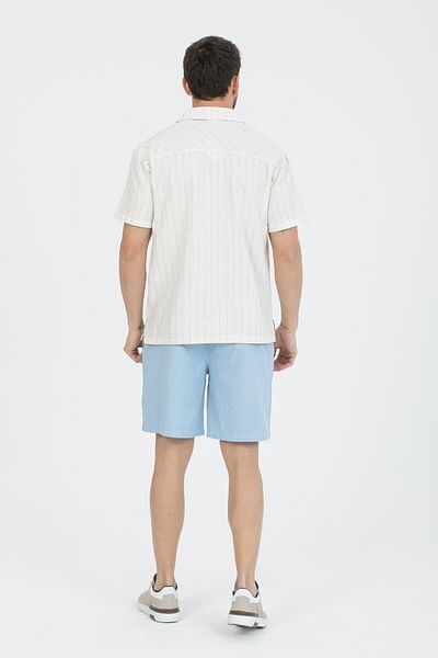 Store 100% Cotton Men's Bottom Top Set |   Summer Shirt and Shorts Combination