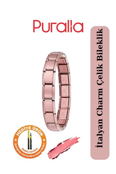 Puralia Italian Charm Steel Bracelet - Without Writing
