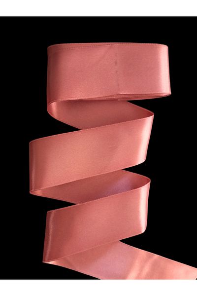 yörük tuhafiye Dried Rose Satin Ribbon 6 cm 10 Yards One Ball,Satin,Seten,Width Ribbon,Cordale Jewelry Ribbon