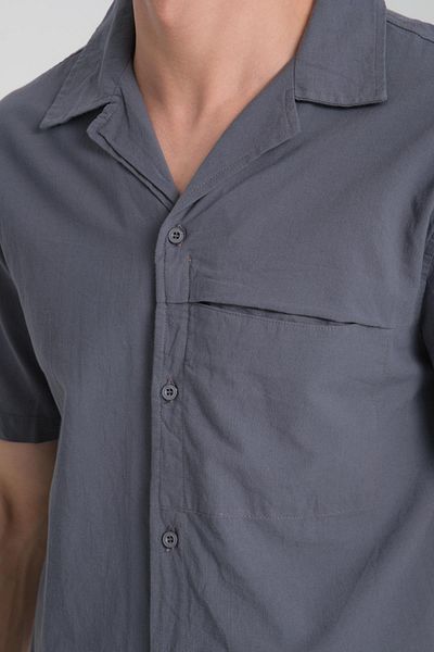 Store 100% Cotton, Modern Cut, Stylish, Comfortable, Pocket Detailed, Buttoned Short Sleeve Shirt