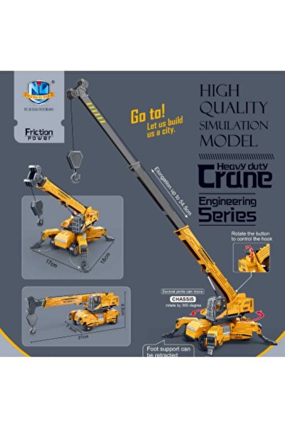 berattoys oyuncak iş makinaları vinç ful fonksiyon iş araçları kırılmaz örümc...