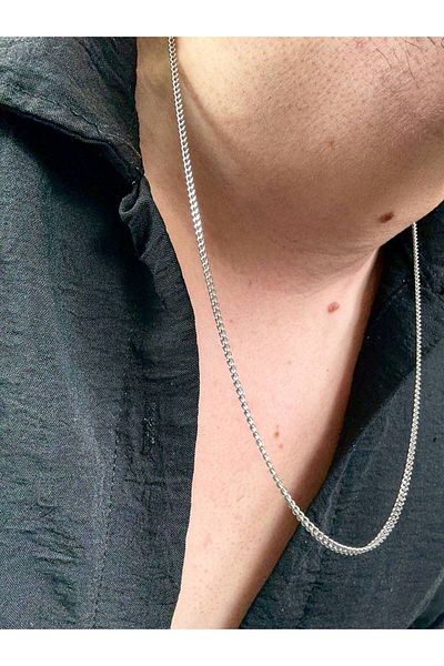 Arvens Thin Chain Men's Stainless Steel Women's Necklace Unisex Does Not Throw Color Does Not Tarnish