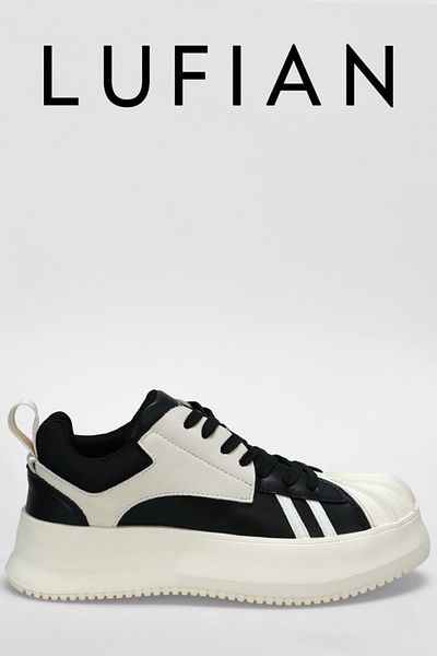Lufian 112230200 Pıers Sneaker Men's Leather Shoes Black