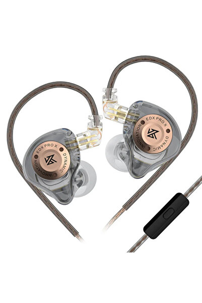sipariş vakti KZ EDX PRO X 1DD 10mm Dinamik Sürücü Kulak Içi Kulaklık Mikrofonlu