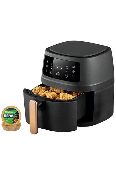 Luxi AirFryer - 8L, 2400W, Friteuza cu Aer Cald Fara Ulei, Digitala
