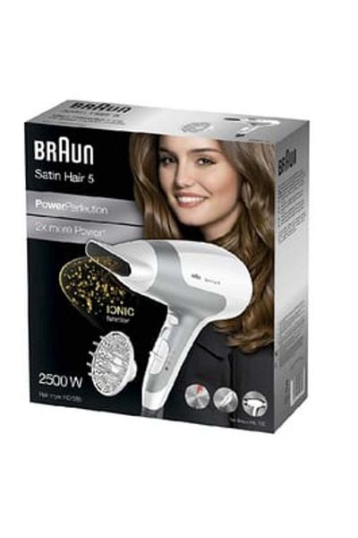 Braun Braun Ultra Powerful Hair Dryer 2500W - Braun Lightweight with Diffuser Effect - HD585