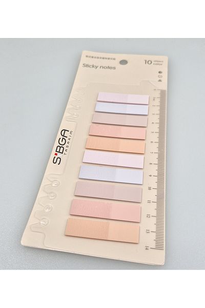 sibga tasarım Transparent Colored Postit Post-it Post It.Bookmark Bookmark Postit Sticker Note Paper 200 Sheets