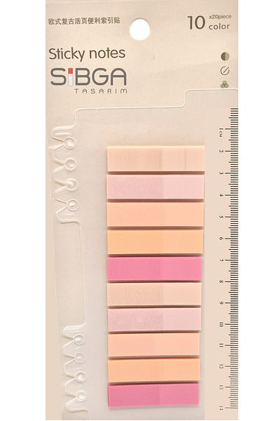 sibga tasarım Transparent Colored Postit Post-it Post It.Bookmark Bookmark Postit Sticker Note Paper 200 Sheets