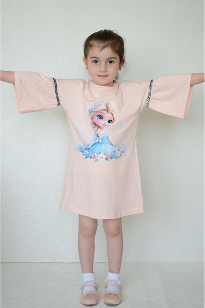 Sevimli Rochie de vara pentru fete Elsa Printed