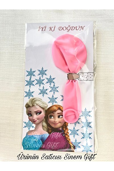 Sinem Gift 20 Adet - Elsa Doğum Günü Konsepti Hediyelik Balon - Elsa Anna Kon...
