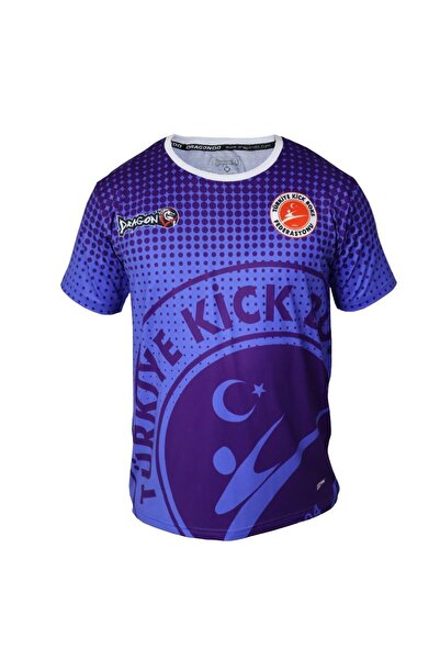 Dragon Do Unisex Mavi Kick Boks Tişört