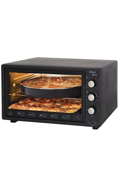 Zilan Electric Oven - 45l, 1500w - 90 Min Timer, Off Function, Thermostat Accessories