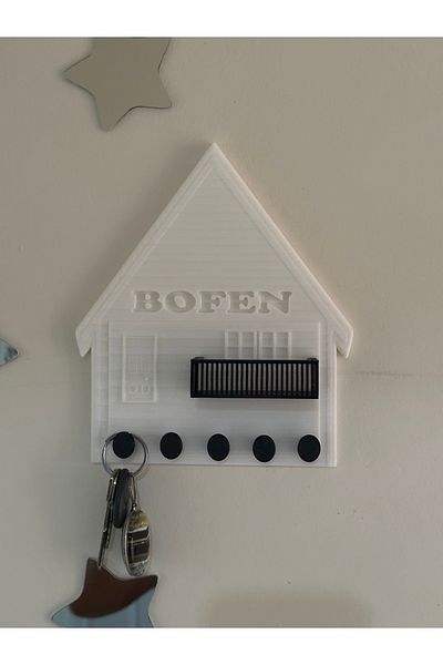 Bofen House and Balcony Theme Shelf Key Chain Cute Key Hanger Household Outlook Hanger