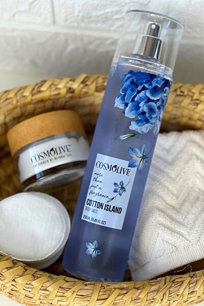 Cosmolive Vücut Spreyi Body Mist | Scandalous | Cotton Island | Kadın | Işıltılı | Nemlendirici