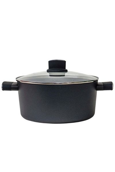 Zilan Zilan Pot - 3L, 24cm, Enameled Aluminum, Glass Lid, Compatible with Any Heat Source - ZLN 0843