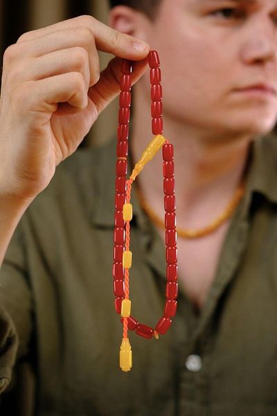 dergah tesbih Velvet Texture High-End Dough Spiral Hare Handwork Crimping Amber Rosary