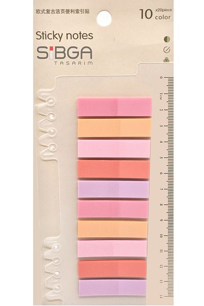 sibga tasarım Transparent Colored Postit Post-it Post It.Bookmark Bookmark Postit Sticker Note Paper 200 Sheets