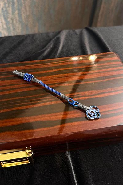 dergah tesbih Blue Whips Shams Silver Kazaziye Knitting