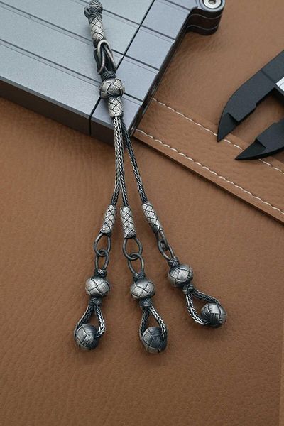 dergah tesbih 3-Piece Reis Silver Kazaziye Knitted Whip