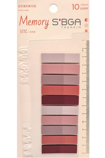 sibga tasarım Transparent Colored Postit Post-it Post It.Bookmark Bookmark Postit Sticker Note Paper 200 Sheets