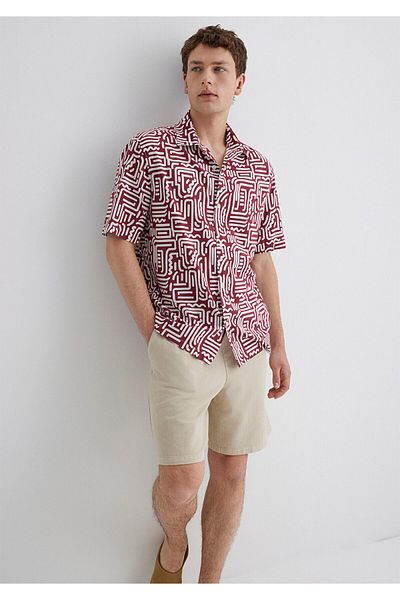 Mavi Printed Red Shirt Loose Fit / Loose Relaxed Fit 0211536-89926