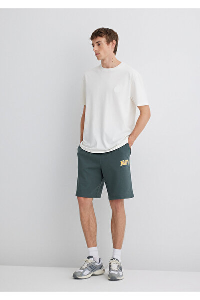 Mavi Baskılı Yeşil Şort 0410224-71598